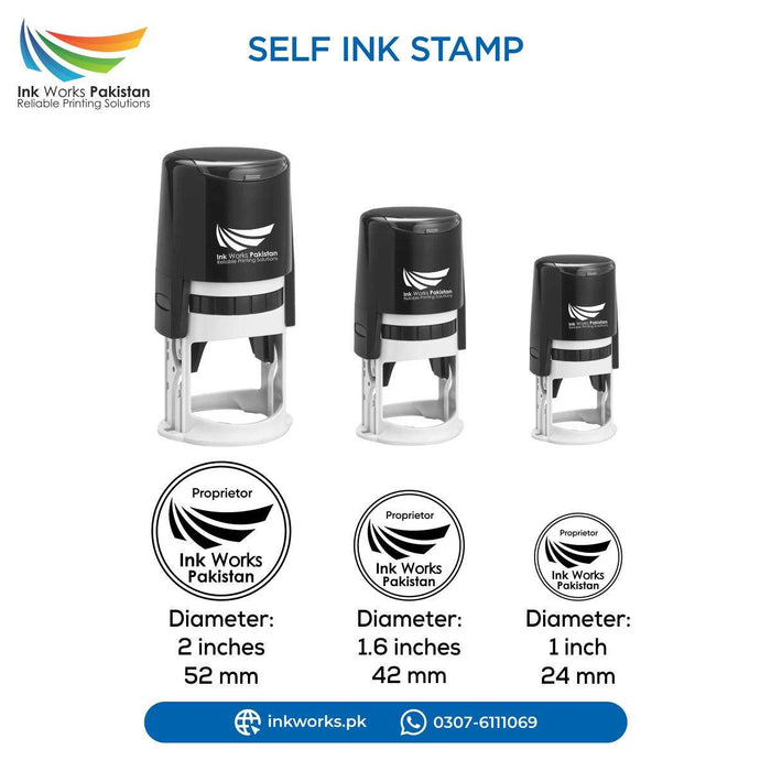 self inking round stamp making