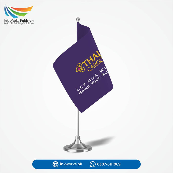 Customized printed table flag
