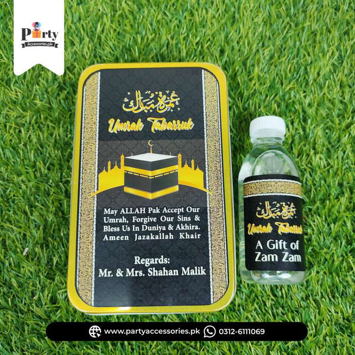 Umrah Tabaruk Customized Tin Boxes for Giveaway