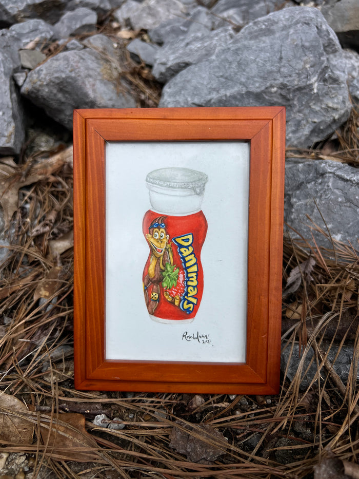 Danimals Drinkable Yogurt Watercolor - Giclee