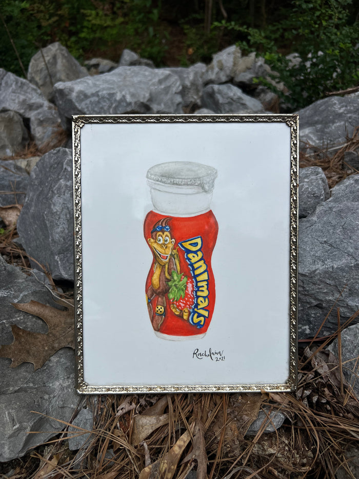 Danimals Drinkable Yogurt Watercolor - Giclee