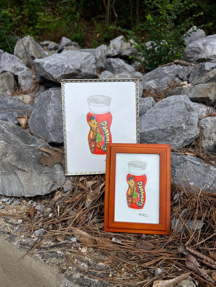 Danimals Drinkable Yogurt Watercolor - Giclee