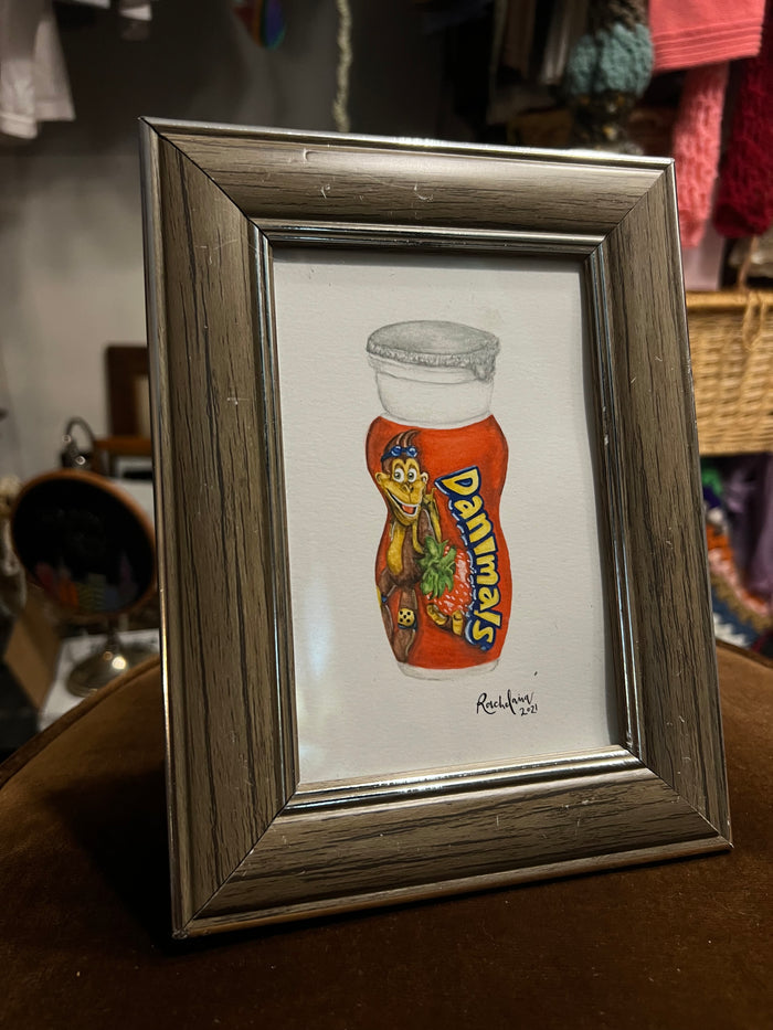 Danimals Drinkable Yogurt Watercolor - Giclee