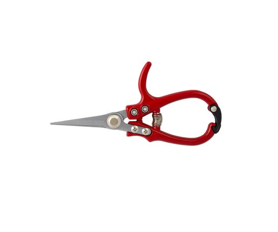 ErgoSnips ergonomic pruning snips with curved stainless blades and soft-grip handle for deadheading and trimming