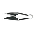 Topiary shears with long blades and ergonomic handles for shaping boxwood, shrubs and small hedges