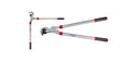Anvil lopper garden pruning tool with steel anvil head and long handles for cutting thick branches