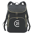 Deluxe Computer Backpack with Gold Zips