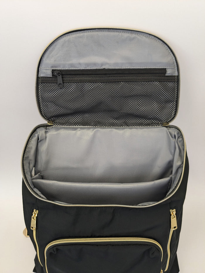 Deluxe Computer Backpack with Gold Zips