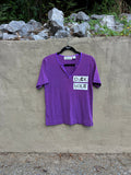 dick hole - purple tshirt