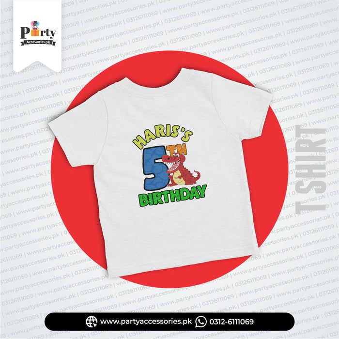 dinosaur theme customized t shirt