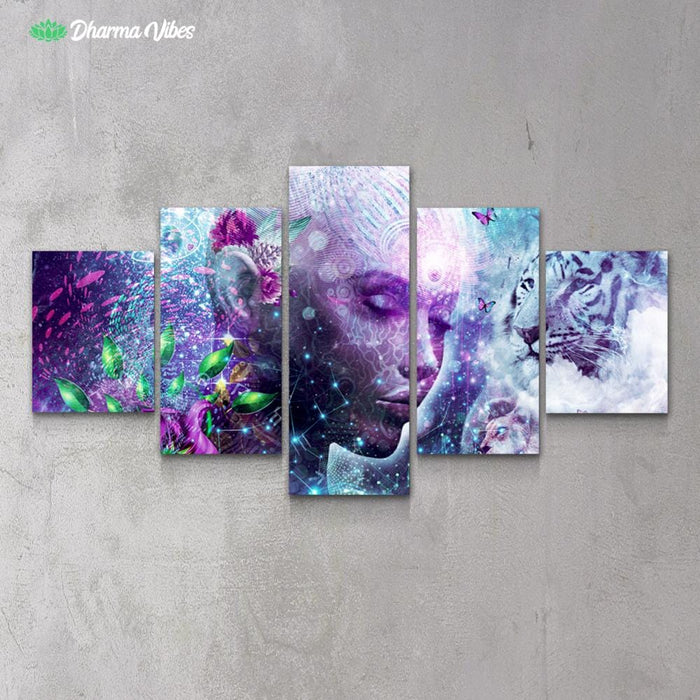 Discovering The Cosmic Consciousness by Cameron Gray 5-Piece Canvas
