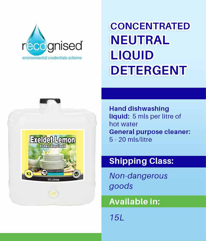 Diversey Exeldet - Stone Doctor Australia - Cleaning > Kitchen Care > Liquid Dishwashing Detergent