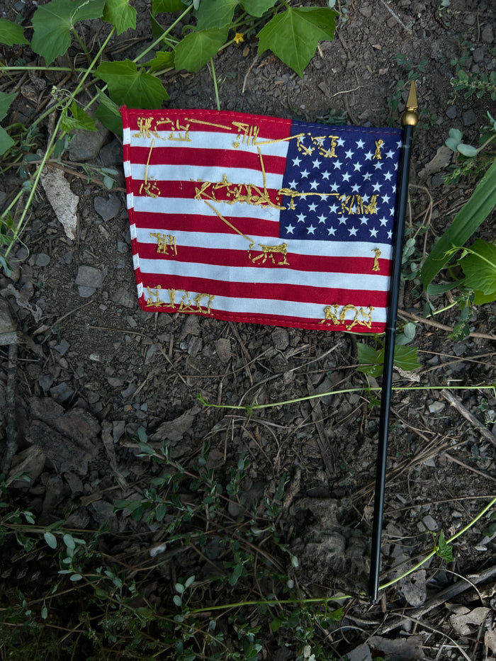 Do It For Dale - Hand Embroidered Flags