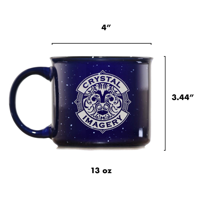 Dog Lovers Custom Blue Campfire Mug