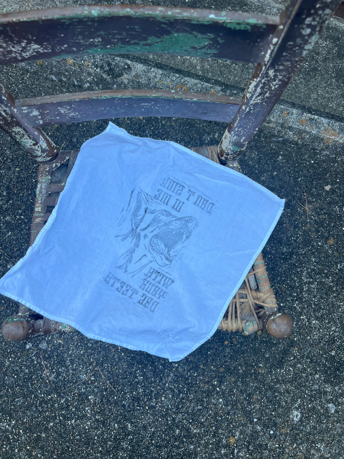 Dog Teeth - Alter Cloth / Vintage Handkerchief - no. 5