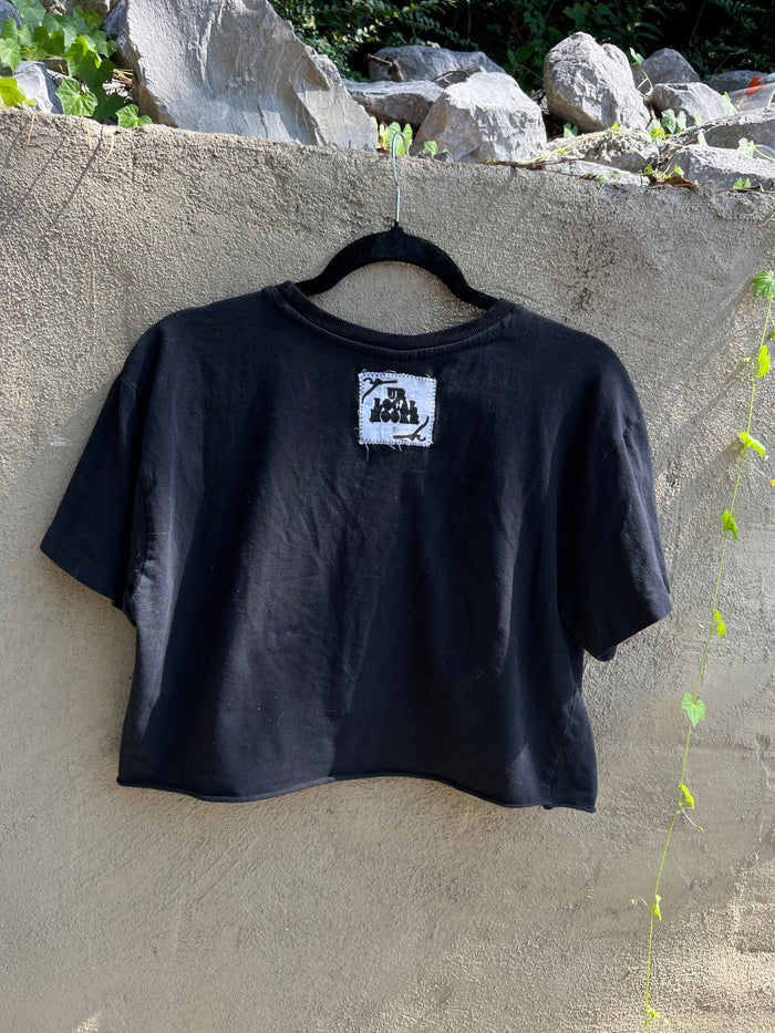 Dog Teeth - Black Cropped Tshirt