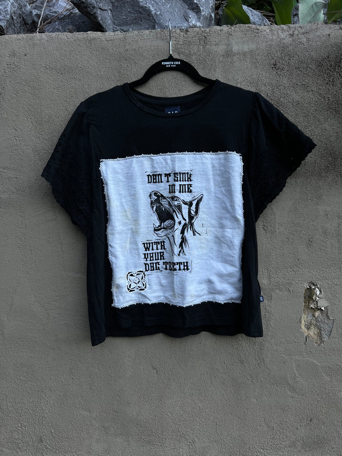 Dog Teeth - Black Handkerchief Tshirt