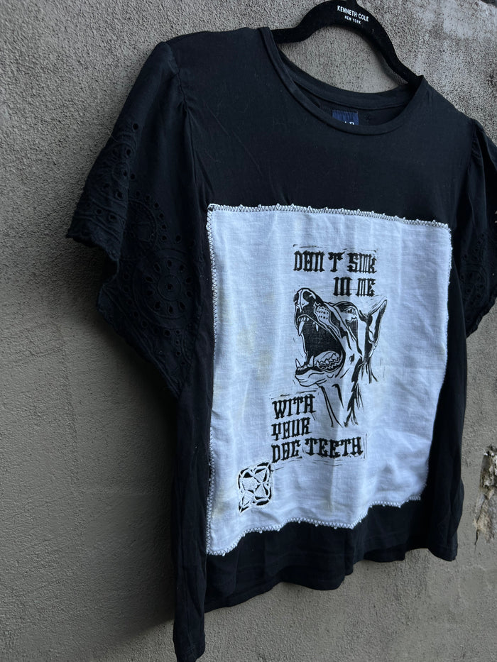 Dog Teeth - Black Handkerchief Tshirt