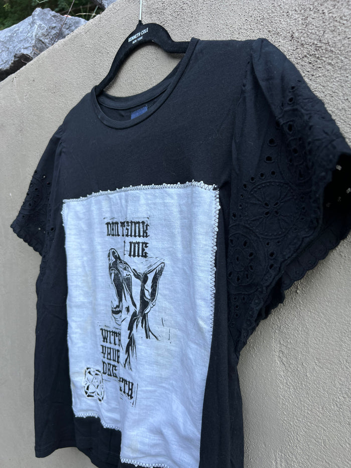 Dog Teeth - Black Handkerchief Tshirt