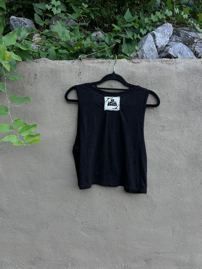 Dog Teeth - Black Semi-Sheer Tank