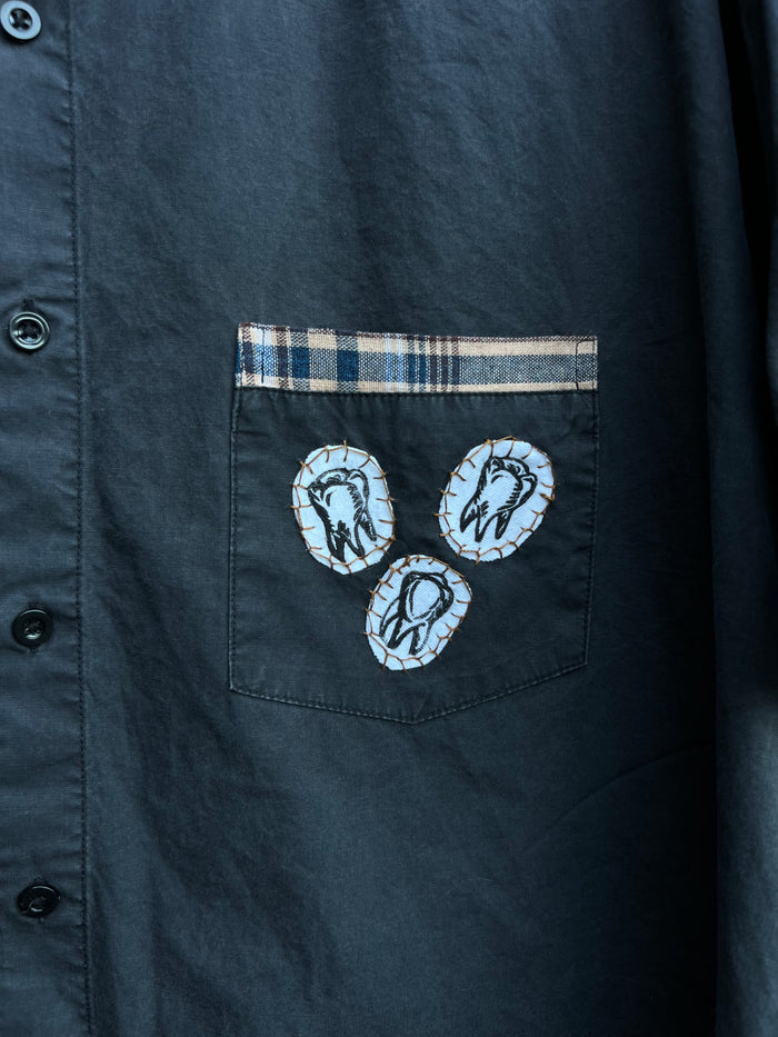 Dog Teeth - Dark Grey Shirt