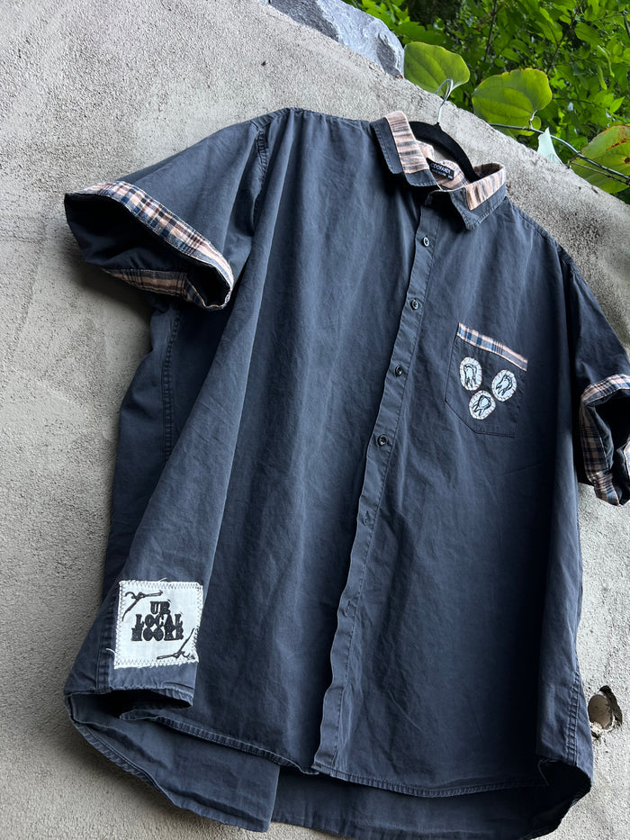 Dog Teeth - Dark Grey Shirt