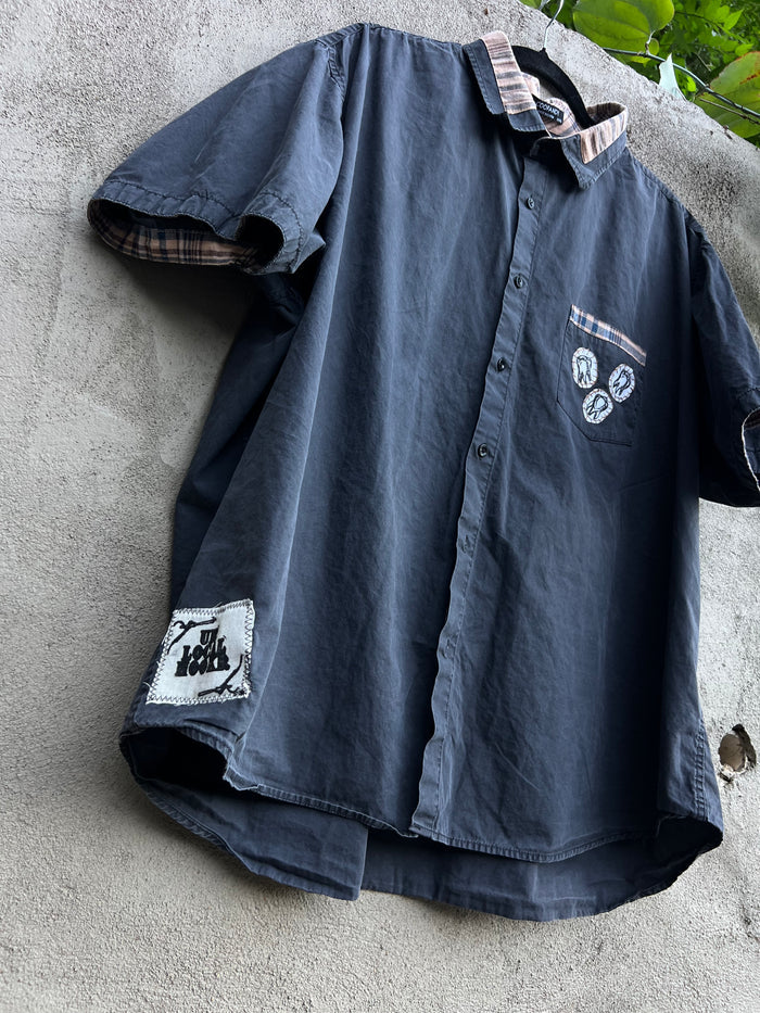 Dog Teeth - Dark Grey Shirt