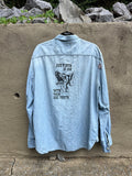 Dog Teeth - Denim Mended Shirt