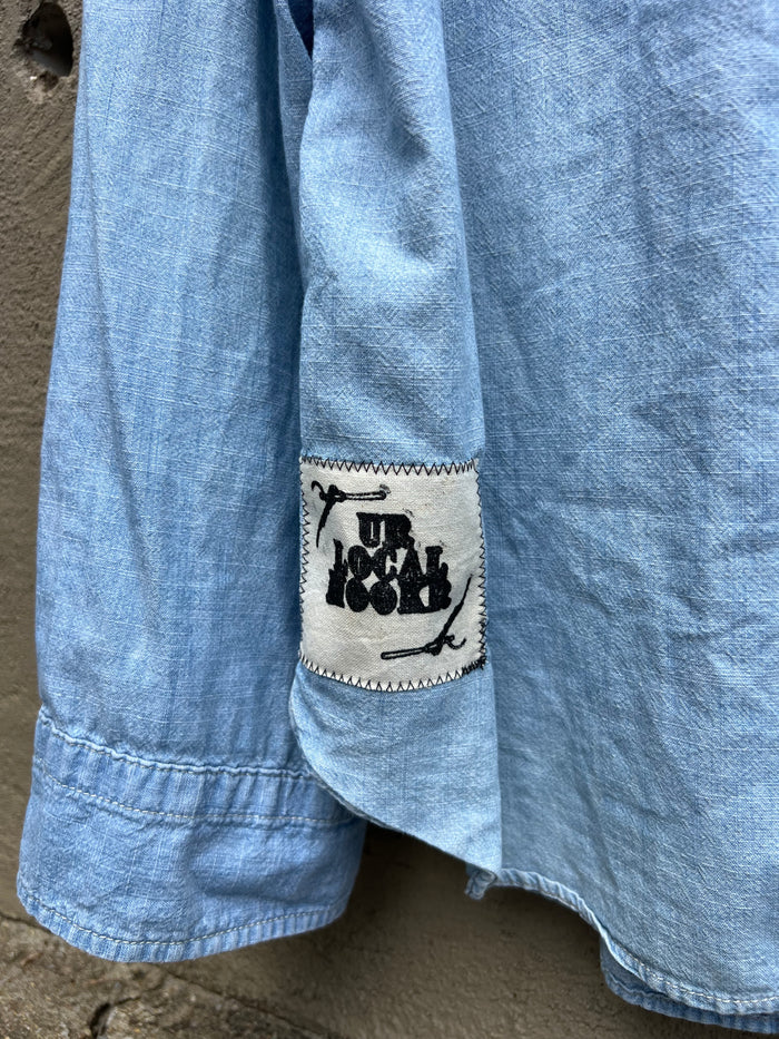 Dog Teeth - Denim Mended Shirt