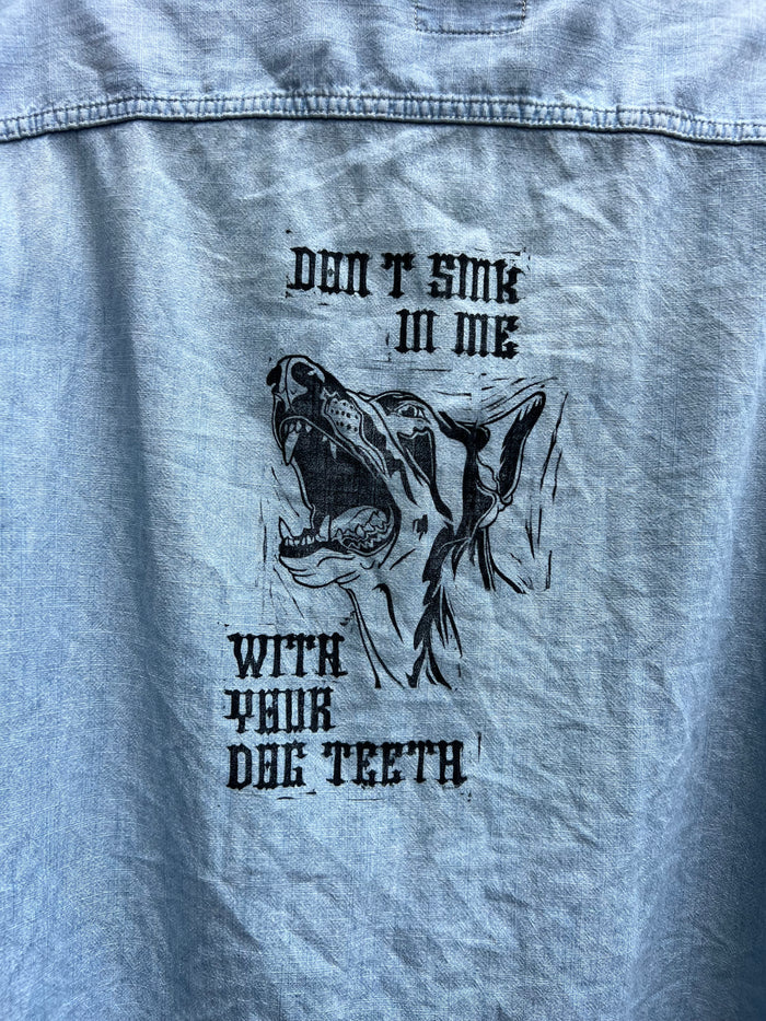 Dog Teeth - Denim Mended Shirt