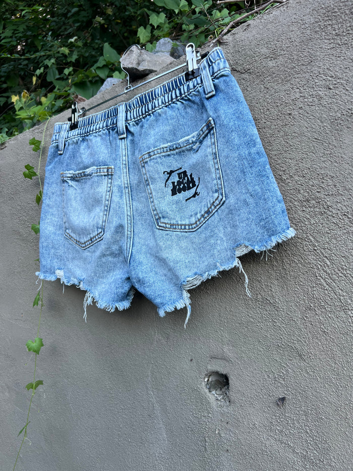 Dog Teeth - Denim Shorts