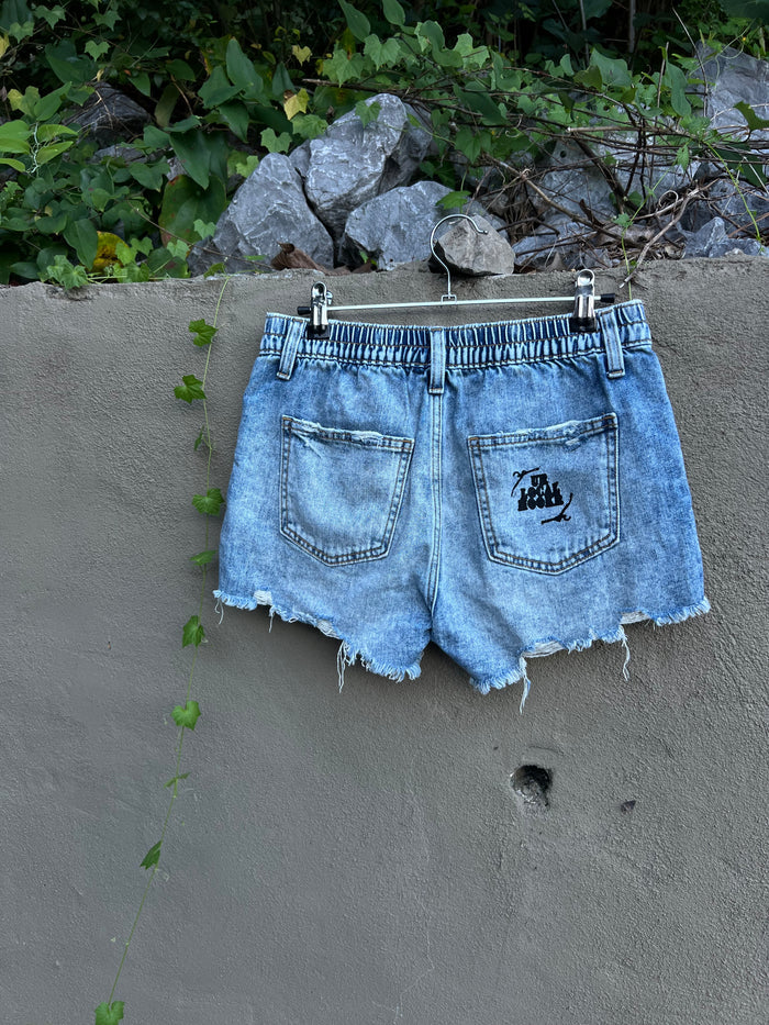 Dog Teeth - Denim Shorts