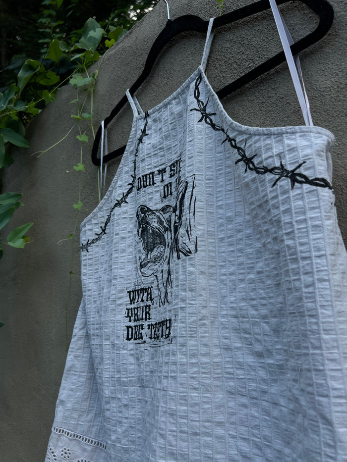 Dog Teeth - Grey Tank Top