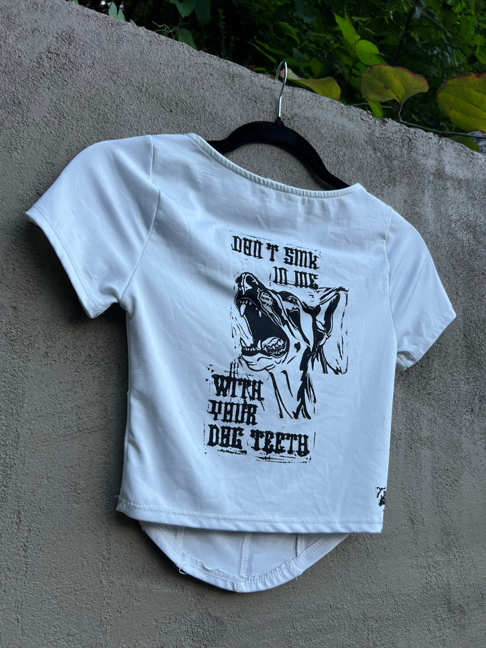 Dog Teeth - White Corset-Style Top