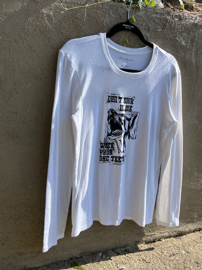 Dog Teeth - White Long-Sleeve Tshirt