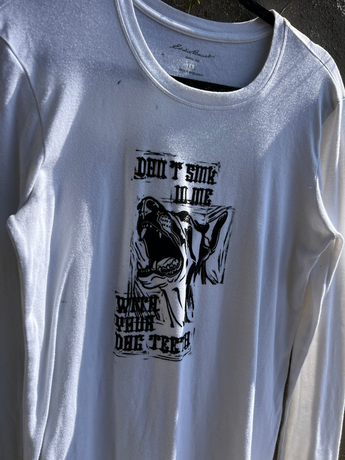Dog Teeth - White Long-Sleeve Tshirt