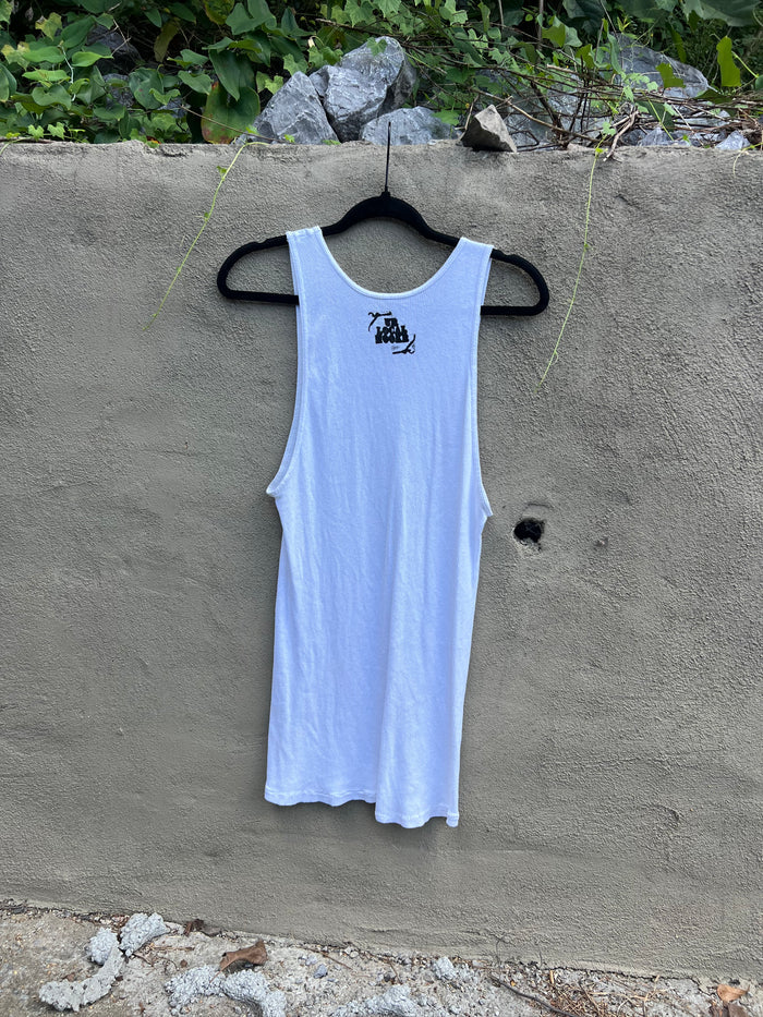 Dog Teeth - White Tank Top