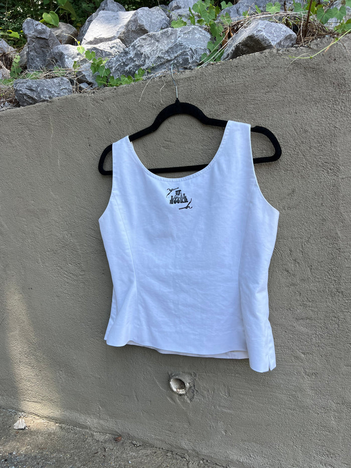 Dog Teeth - White Tank Top