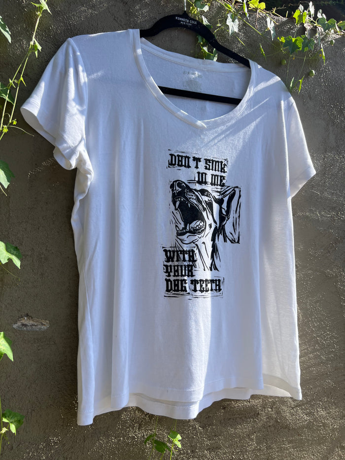 Dog Teeth - White Tshirt