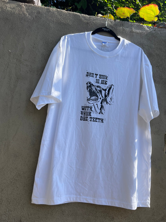 Dog Teeth - White Tshirt