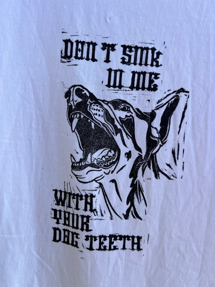 Dog Teeth - White Tshirt