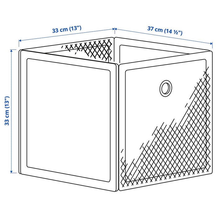 DRONJONS Storage box, white, 33x37x33cm
