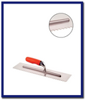 DTA Bright Steel Adhesive Trowel Square Notch 400mm - 1 Pc - Stone Doctor Australia - Hardware > Adhesive Trowels > 400mm Trowel