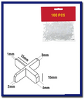 DTA Removable Multi-Size Spacer  1 to 4mm (100 Pcs Bag) - Stone Doctor Australia - Porcelain & Ceramic > Tiling > Spacers