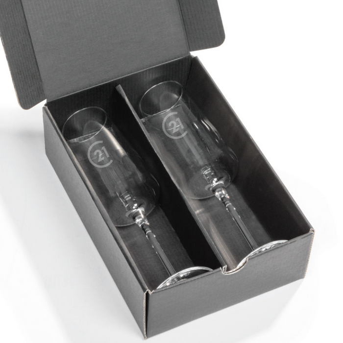 Dunhill Champagne Double Glass Gift Set - Personalized