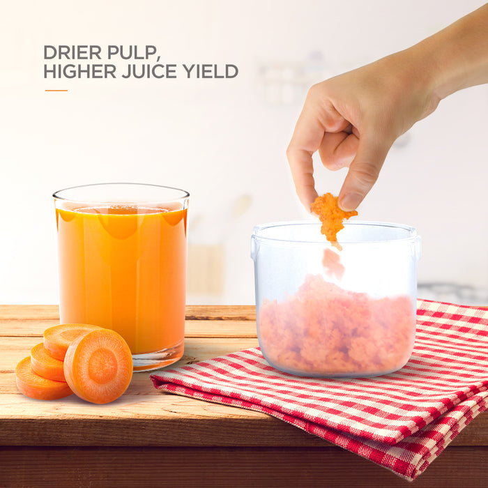 E3C Cold Press Masticating Juicer – Quiet, High-Yield Slow Juicer for Fresh Fruit &amp; Vegetables