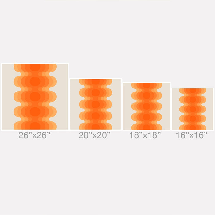 ECHOES CREAMSICLE THROW PILLOW