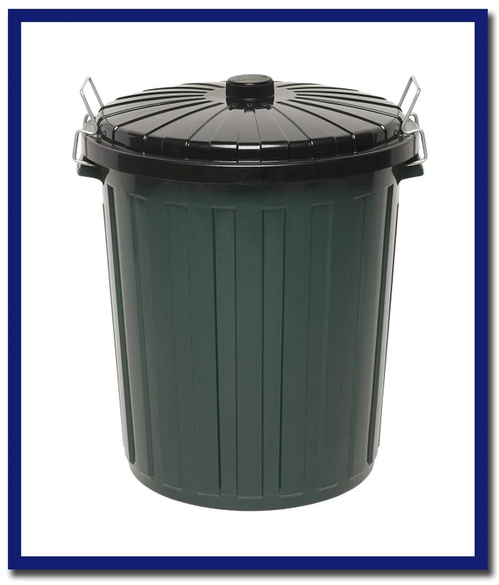 Edco Plastic Garbage Bin With Lid - 1 Unit - Stone Doctor Australia - Cleaning Products > Janitorial > Garbage Bins