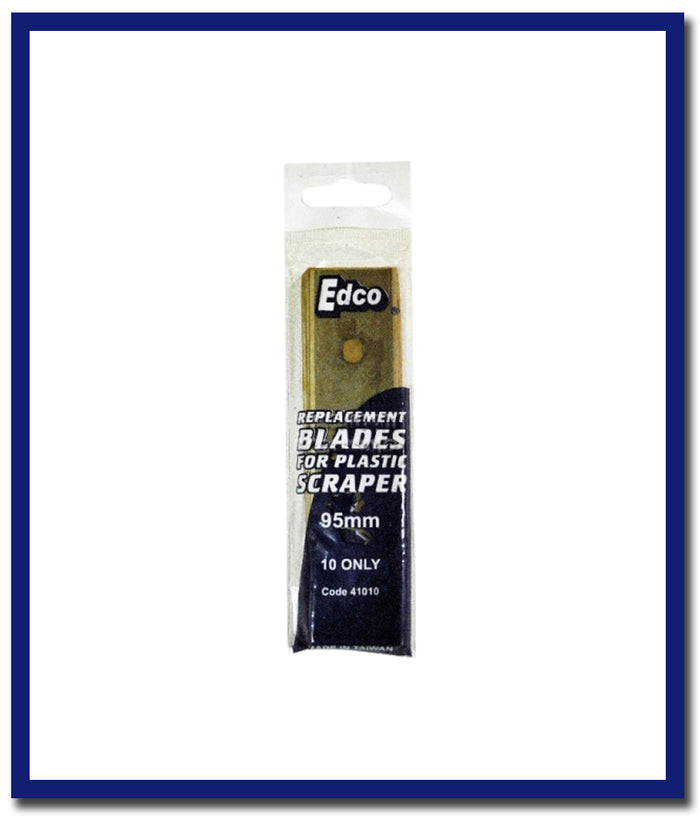 Edco Replacement Blades For Plastic Scraper (95mm) - 10 Pcs Per Pack - Stone Doctor Australia - Cleaning Tools > Window Cleaning > Accessories