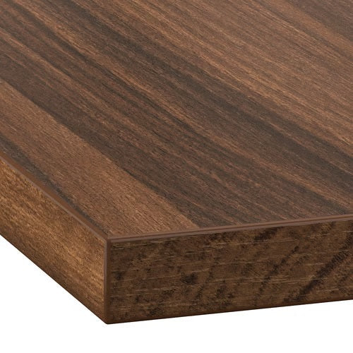 EKBACKEN Worktop, Brown walnut effect/laminate, 186x63.5x2.8cm